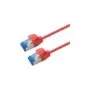 ROLINE Patchkabel Cat.6A (Class EA) S FTP (PiMF). LSOH. PoE. rot. 0.3 m