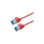 ROLINE Patchkabel Cat.6A (Class EA) S FTP (PiMF). LSOH. PoE. rot. 0.5 m