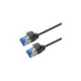 ROLINE Patchkabel Cat.6A (Class EA) S FTP (PiMF). LSOH. PoE. schwarz. 0.5 m