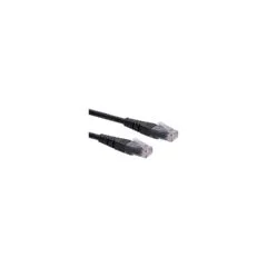 ROLINE Patchkabel Kat.6 Class E UTP schwarz 1m
