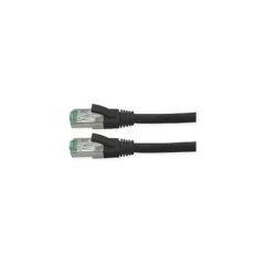 ROLINE RM Patchkabel Cat.6A S FTP (PiMF). schwarz. 1 m