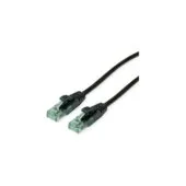 ROLINE RM Patchkabel Cat.6A UTP. schwarz. 1.5 m