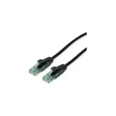ROLINE RM Patchkabel Cat.6A UTP. schwarz. 20 m