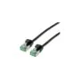 ROLINE RM U FTP DataCenter Patchkabel Cat.6A (Class EA). slim. schwarz. 0.5 m