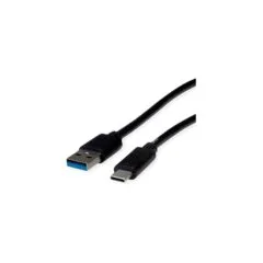 ROLINE RM USB 3.2 Gen 1 Kabel. A-C. ST ST. schwarz. 0.5 m