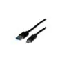 ROLINE RM USB 3.2 Gen 1 Kabel. A-C. ST ST. schwarz. 1 m