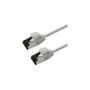 ROLINE S FTP Patchkabel Kat.8.1. Slim. PoE. weiss. 0.3m