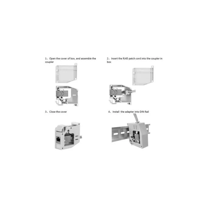 ROLINE Tragschienenadapter fur Keystone Module unbestuckt 180 — image 2