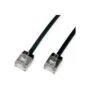 ROLINE U FTP DataCenter Patchkabel Cat.6A (Class EA). LSOH. slim. extra kurzer Stecker. schwarz. 1 m