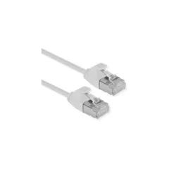 ROLINE U FTP DataCenter Patchkabel Cat.6A (Class EA). LSOH. slim. grau. 0.15 m