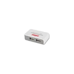 ROLINE USB 2.0 Hub 'Black and White'. 4 Ports. mit Netzteil