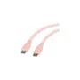 ROLINE USB 2.0 Kabel. Typ C-C. ST ST. Silikon. 60W. pink. 1 m