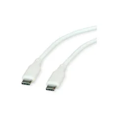 ROLINE USB 2.0 Kabel. Typ C-C. ST ST. Silikon. 60W. wei. 1 m