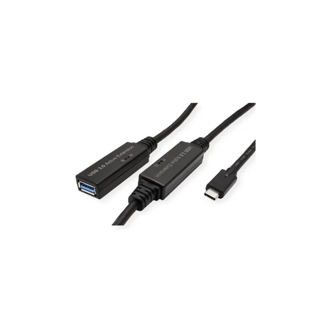 ROLINE USB 3.2 Gen 1 Aktives Repeater Kabel. Typ A - C. schwarz. 10 m — image 3