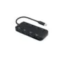 ROLINE USB 3.2 Gen 1 Hub. 3fach. Typ C Anschlusskabel. mit CardReader. Ports einzeln schaltbar