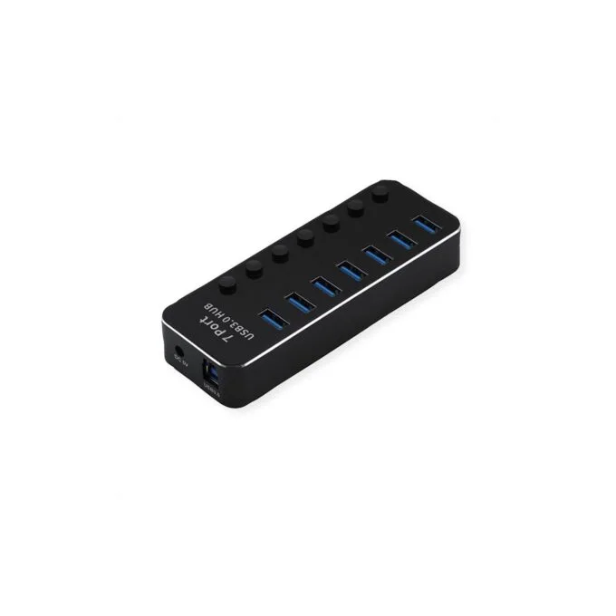 ROLINE USB 3.2 Gen 1 Notebook Hub. 7 Ports. einzeln schaltbar — image 2