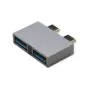 ROLINE USB 3.2 Gen 2 Adapter. 2x USB Typ C - 2x Typ A. ST BU. silberfarben