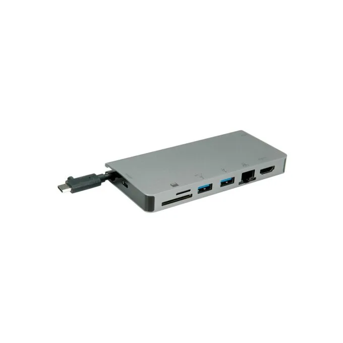 ROLINE USB Typ C Dockingstation. HDMI 4K. VGA. 2x USB 3.2 Gen 1. LAN. PD. Cardreader — image 2