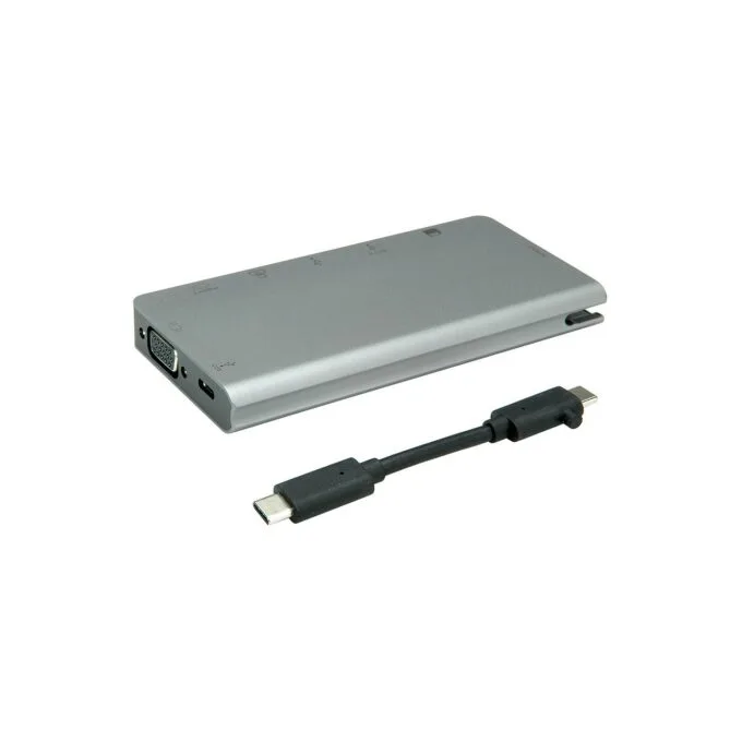 ROLINE USB Typ C Dockingstation. HDMI 4K. VGA. 2x USB 3.2 Gen 1. LAN. PD. Cardreader — image 3