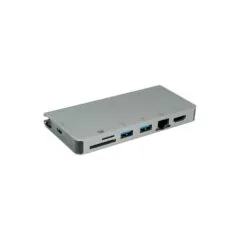 ROLINE USB Typ C Dockingstation. HDMI 4K. VGA. 2x USB 3.2 Gen 1. LAN. PD. Cardreader