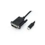 ROLINE USB Typ C - DVI Adapterkabel. ST ST. 1 m