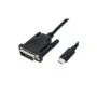 ROLINE USB Typ C - DVI Adapterkabel. ST ST. 2 m