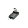 ROLINE USB4 Gen 3x2 Adapter Typ C ST BU. Aluminium. 90. breit. silberfarben
