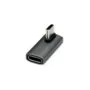 ROLINE USB4 Gen 3x2 Adapter Typ C ST BU. Aluminium. 90. gedreht. silberfarben