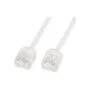 ROLINE UTP DataCenter Patchkabel Cat.6A (Class EA). LSOH. slim. extra kurzer Stecker. wei. 2 m