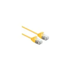 ROLINE UTP DataCenter Patchkabel Cat.6A (Class EA). LSOH. slim. gelb. 1.5 m