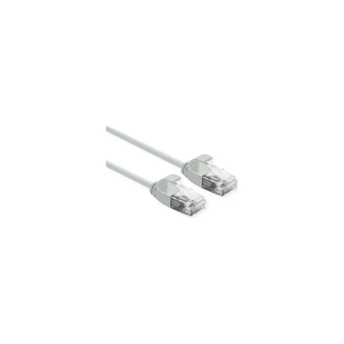 ROLINE UTP DataCenter Patchkabel Cat.6A (Class EA). LSOH. slim. grau. 1 m — image 1