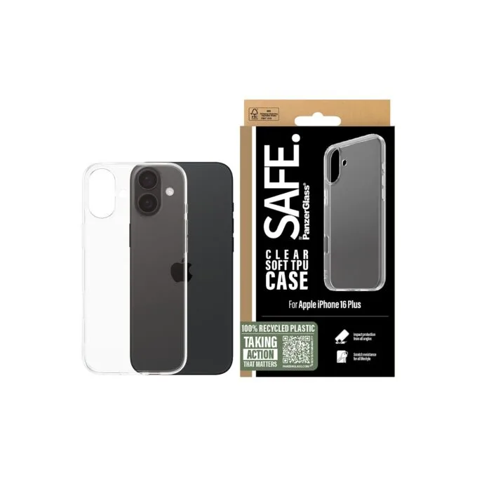 SAFE TPU Case Clear iPhone 16 Plus — image 2