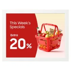 Samsung EM13DX 13,3' e-Paper-Display E Ink Spectra 6 Digital Signage Tizen OS Wei