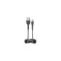 SBS Lade- Datenkabel USB-A auf USB-C 17cm bis 50cm Spiralkabel schwarz