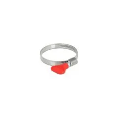 Schlauchschelle Edelstahl 400 SS mit Flügelmutter 40 - 60 mm 5 Stück rot