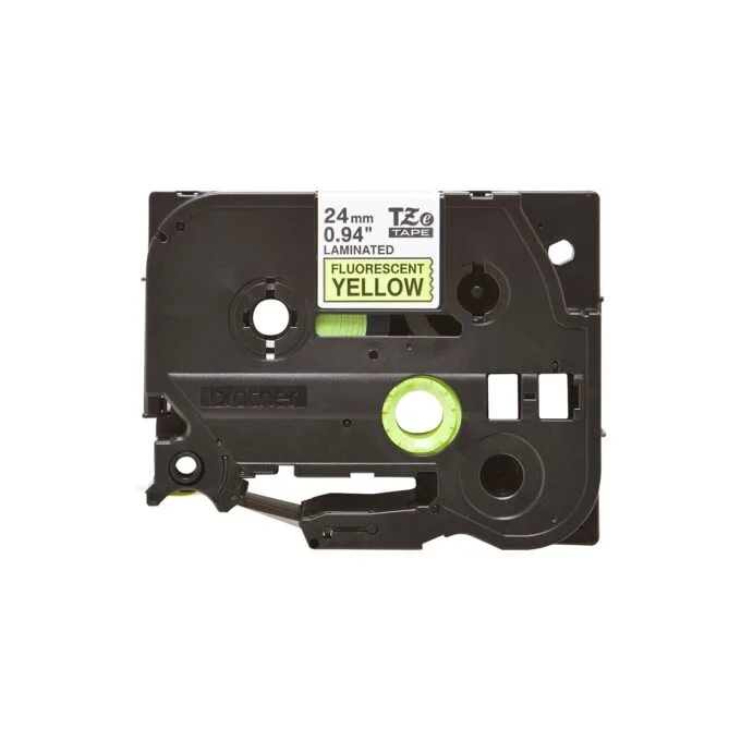 Schriftbandkassette Brother 24mm signal gelb schwarz — image 2