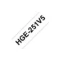 Schriftbandkassette Brother 24mmx8m weiß schwarz