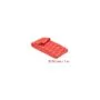 Schrumpfschlauch X-Muster rutschfest 1 m x 50 mm rot