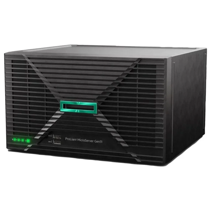 Server HPE ProLiant MicroServer Gen11 Tower Xeon-E 6325P 4-Core 3.5GHz 1x32GB-U 4xLFF Non Hot Plug 2x4TB HDD 180W Server — image 2