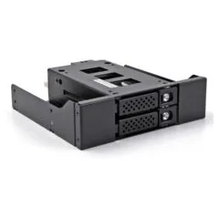 Slim Bay Wechselrahmen für 2 x 2.5? U.2 NVMe SSD mit 5.25? Rahmen