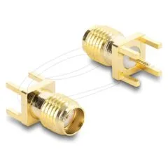 SMA Buchse gerade auf Leiterplatte Gewindelänge 5 mm