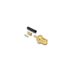 SMA Buchse zum Crimpen RG-174 RG-316 mit passendem Schrumpfschlauch