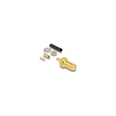 SMA Buchse zum Crimpen RG-174 RG-316 mit passendem Schrumpfschlauch