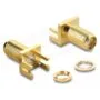 SMA End-Launch-Buchse gerade an Leiterplatte bis 1.7 mm Gewindelänge 9 mm