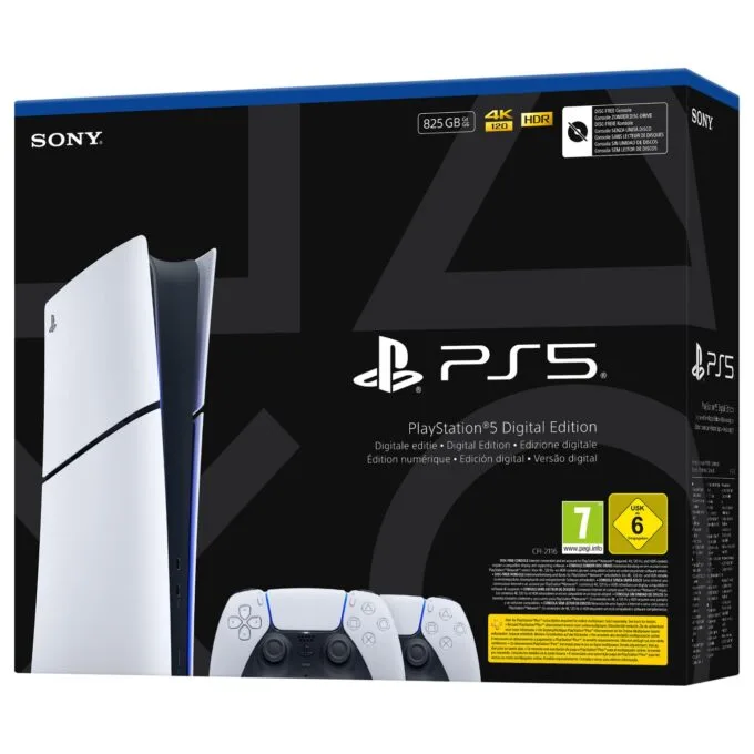 Sony Playstation 5 Slim Digital 825GB + 2 Controller — image 2