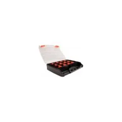 Sortimentsbox mit 17 Fächern 320 x 255 x 60 mm orange schwarz