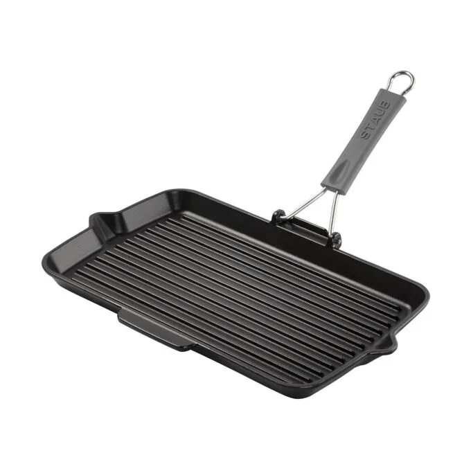 Staub Grillpfanne induktion rechteckig 34x21cm schwarz — image 1