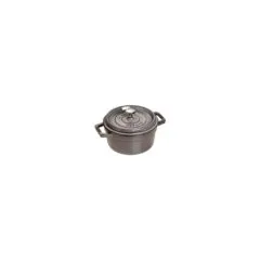 Staub La Cocotte 20cm rund. Graphit-grau. Gusseisen