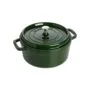 Staub La Cocotte 24cm rund Basilikum-Grn, Gusseisen