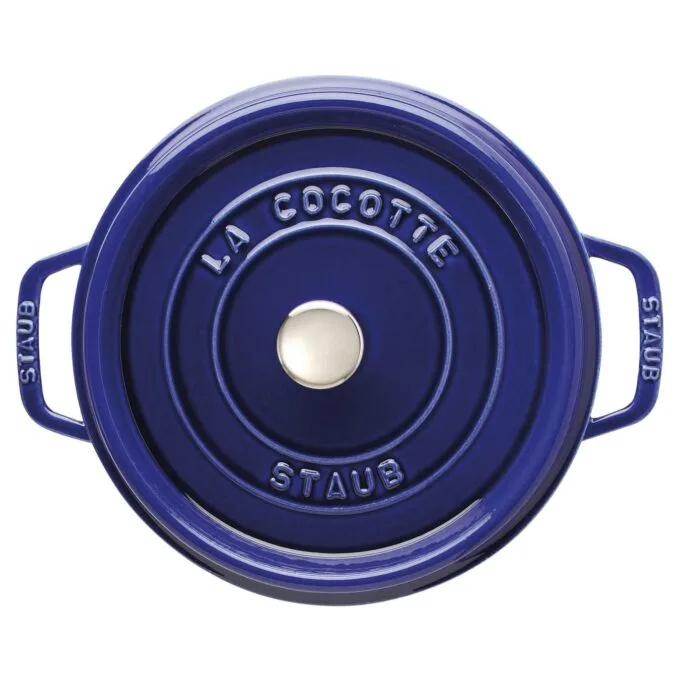 Staub La Cocotte 24cm rund dunkelblau. Gusseisen — image 2